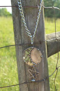 ABA- Vintage Tin Moon Star Necklace