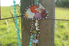 Load image into Gallery viewer, ABA- Upcycled Tin Mushroom Necklaces
