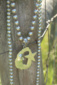Necklace- Star + Moon