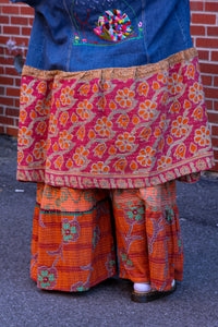 Kantha Bae- Lotus Pants Orange Green Wine