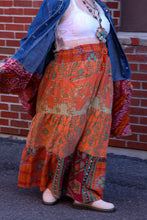 Load image into Gallery viewer, Kantha Bae- Lotus Pants Orange Green Wine
