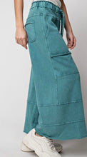 Load image into Gallery viewer, Easel-Curvy  French Terry Teal Sweatpants
