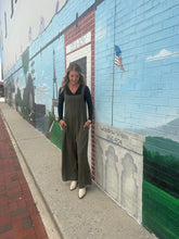 Load image into Gallery viewer, Zenana- Olive Knit Wide Leg Jumpie
