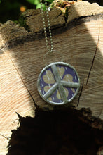 Load image into Gallery viewer, Necklace- Kantha Double Sided Peace Necklace
