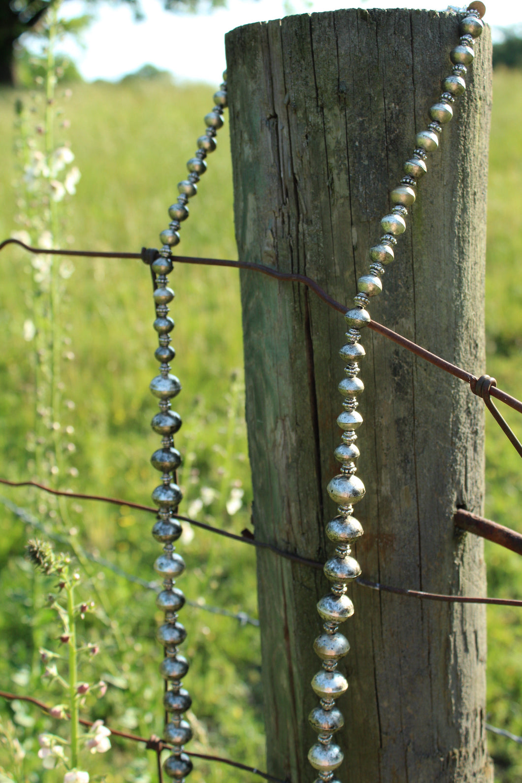 Necklace- Chunky + Long HUGE  Navajo Pearls