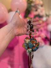 Load image into Gallery viewer, Necklace- Vintage Tumbled Mexican Tile Flower
