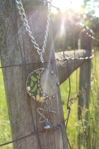 ABA- Vintage Tin Moon Star Necklace