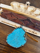 Load image into Gallery viewer, ABA- Calamity Jane Choker Turquoise Tobacco
