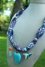 Load image into Gallery viewer, Necklace- Heart Scarf Charm
