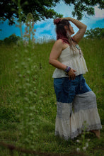 Load image into Gallery viewer, Young Threads- Denim Lace Flows Pant
