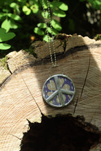 Load image into Gallery viewer, Necklace- Kantha Double Sided Peace Necklace
