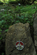 Load image into Gallery viewer, Necklace- Soldered Vintage Tin Peace Sign
