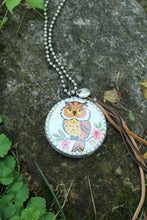 Load image into Gallery viewer, Necklace- Vintage Owl Soldered Tin
