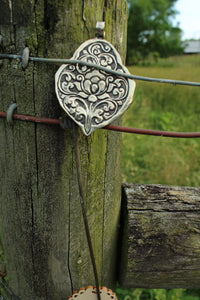 Pendants- Bone Carved heart