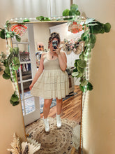 Load image into Gallery viewer, POL- Almond Eyelet Babydoll Dress
