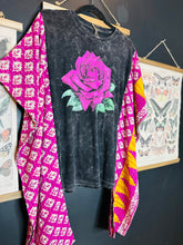 Load image into Gallery viewer, Upcycled Tee- PURPLE ROSE
