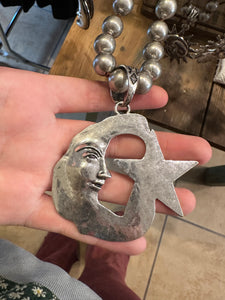Necklace- Star + Moon