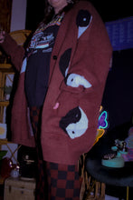 Load image into Gallery viewer, Zeppelin Collection- Brown Ying Yang Cardigan
