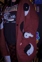 Load image into Gallery viewer, Zeppelin Collection- Brown Ying Yang Cardigan
