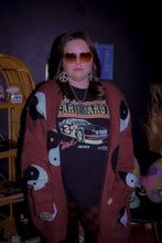 Load image into Gallery viewer, Zeppelin Collection- Brown Ying Yang Cardigan
