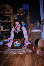 Load image into Gallery viewer, Zeppelin Collection- Black Velvet Spaghetti Dress
