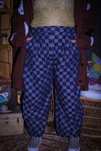 Load image into Gallery viewer, Zeppelin Collection- Pleated Denim Checkered Barrel Pants
