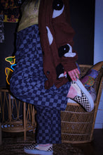 Load image into Gallery viewer, Zeppelin Collection- Pleated Denim Checkered Barrel Pants
