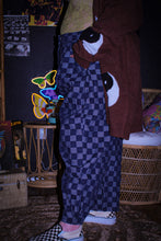 Load image into Gallery viewer, Zeppelin Collection- Pleated Denim Checkered Barrel Pants
