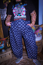 Load image into Gallery viewer, Zeppelin Collection- Pleated Denim Checkered Barrel Pants
