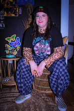 Load image into Gallery viewer, Zeppelin Collection- Pleated Denim Checkered Barrel Pants
