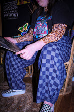 Load image into Gallery viewer, Zeppelin Collection- Pleated Denim Checkered Barrel Pants
