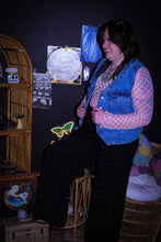 Load image into Gallery viewer, Zeppelin Collection- High Waisted Black Diamond Wide Leg Pants
