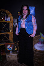 Load image into Gallery viewer, Zeppelin Collection- High Waisted Black Diamond Wide Leg Pants
