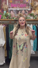 Load and play video in Gallery viewer, Butterfly Tee Shirt Dress
